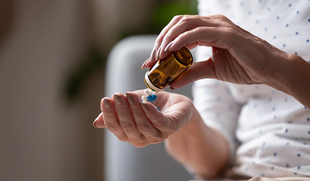 Prise d'antibiotiques par un patient